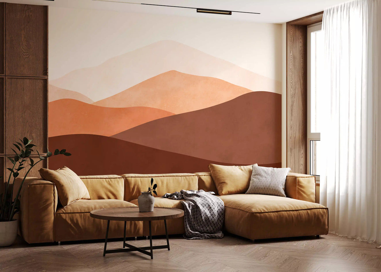 Desert Horizon Hues Wall Mural