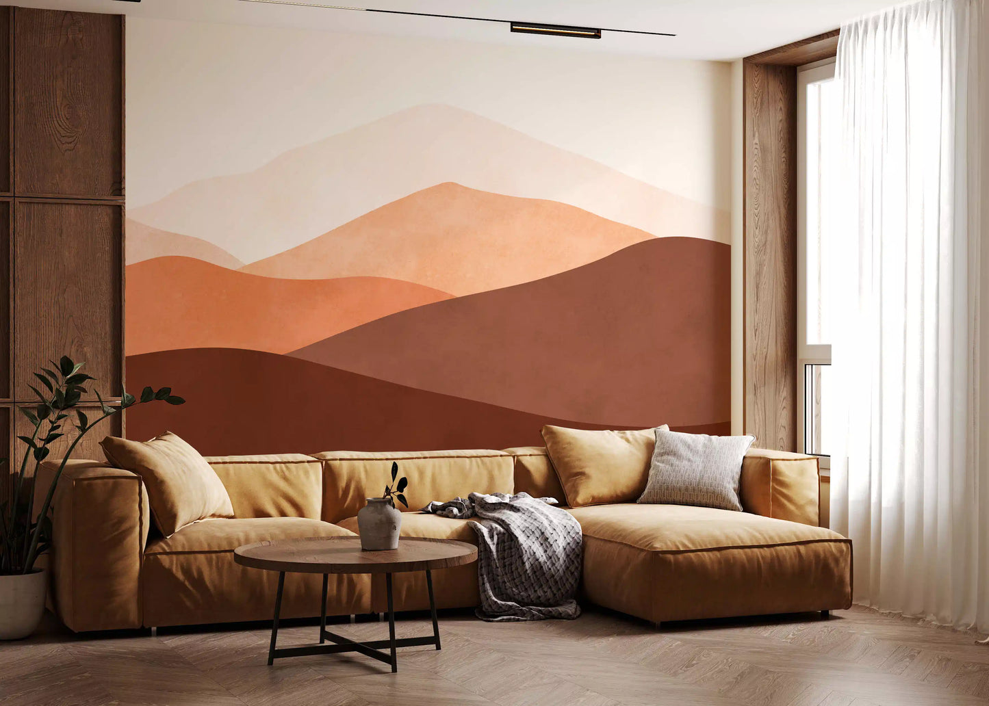 Mural de Pared Tonos del Horizonte del Desierto