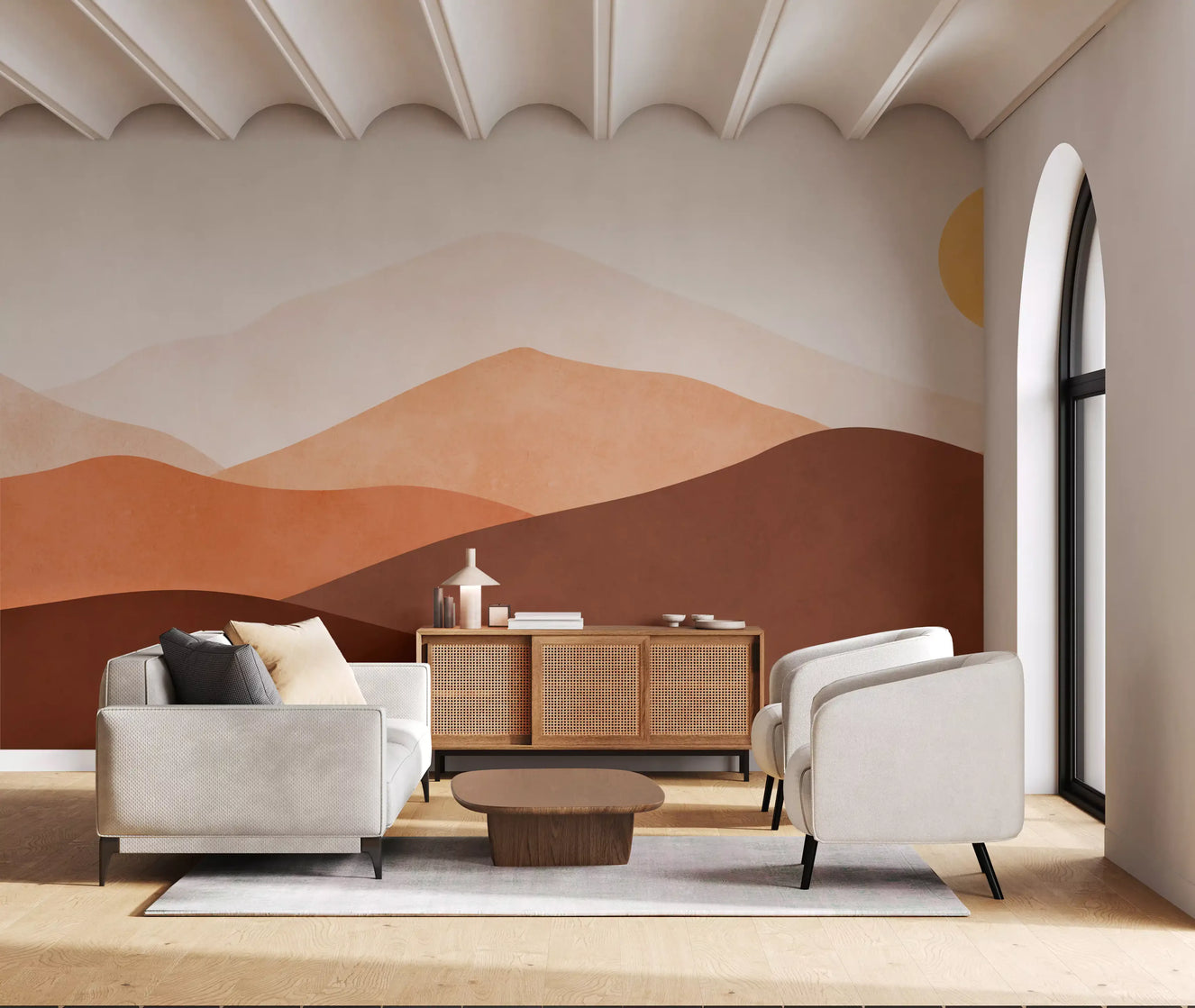 Desert Horizon Hues Wall Mural