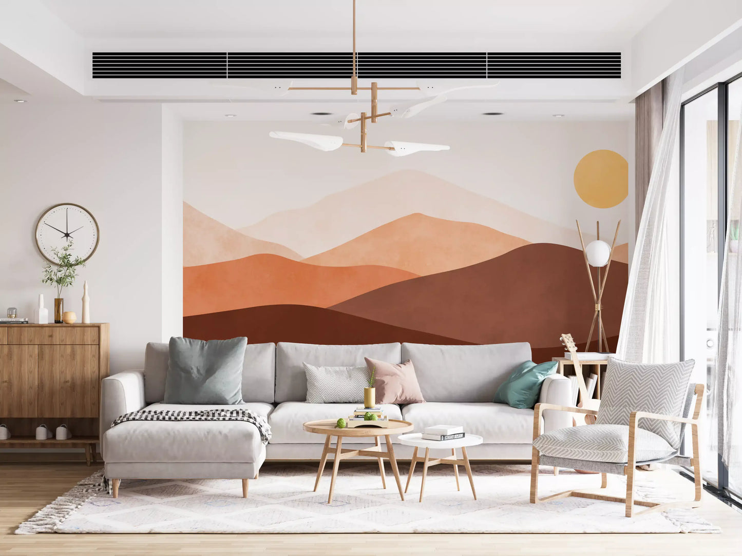 Mural de Pared Tonos del Horizonte del Desierto