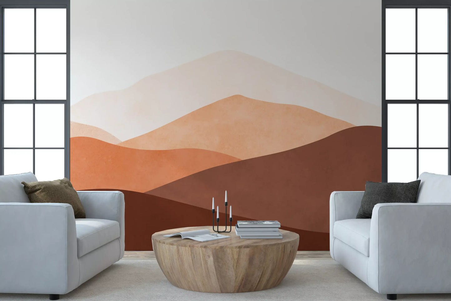 Mural de Pared Tonos del Horizonte del Desierto