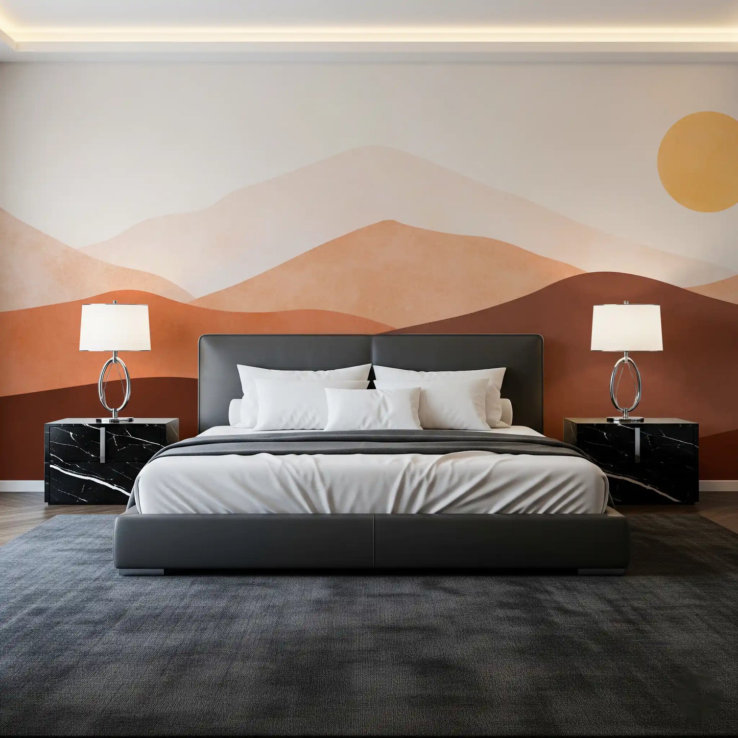 Mural de Pared Tonos del Horizonte del Desierto