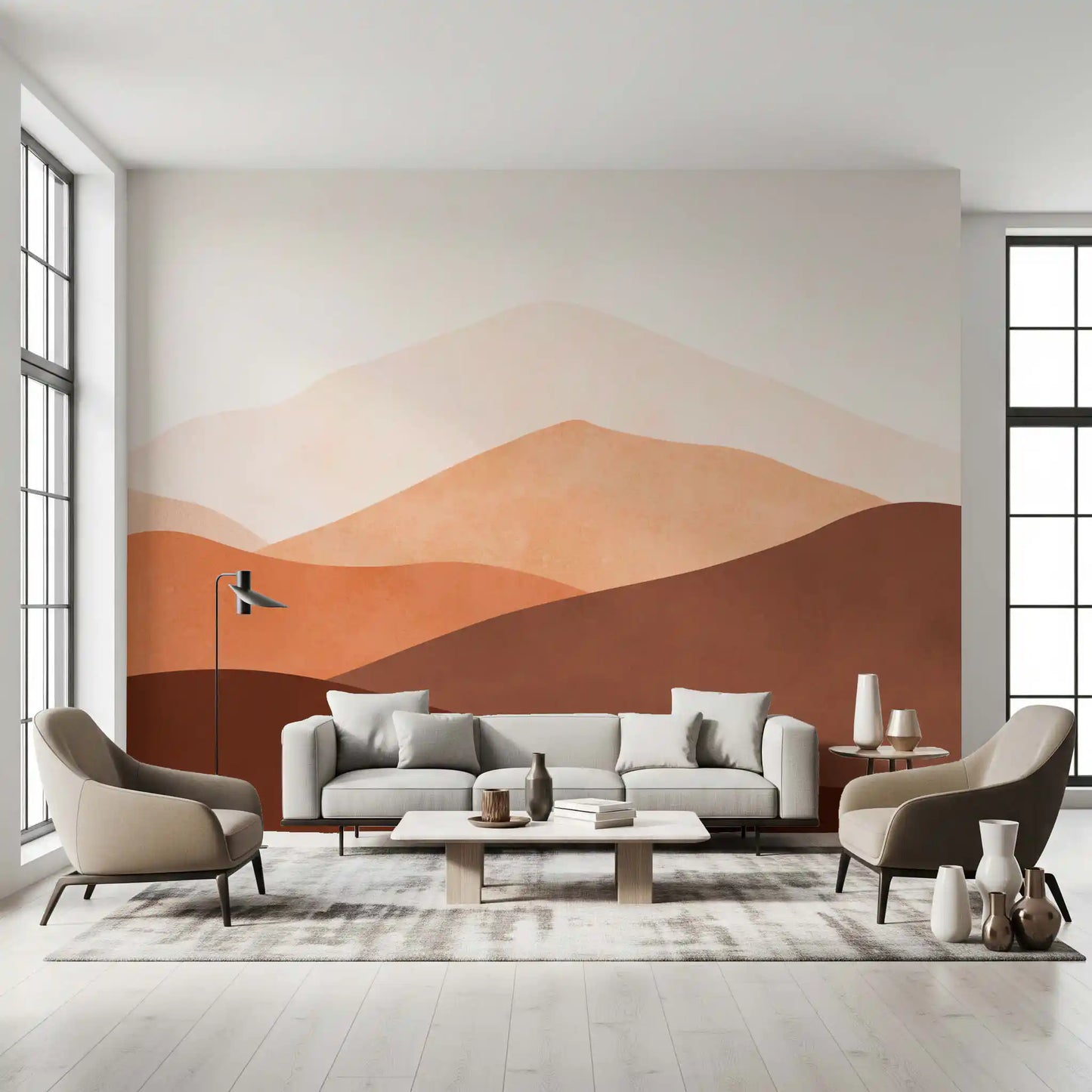 Mural de Pared Tonos del Horizonte del Desierto