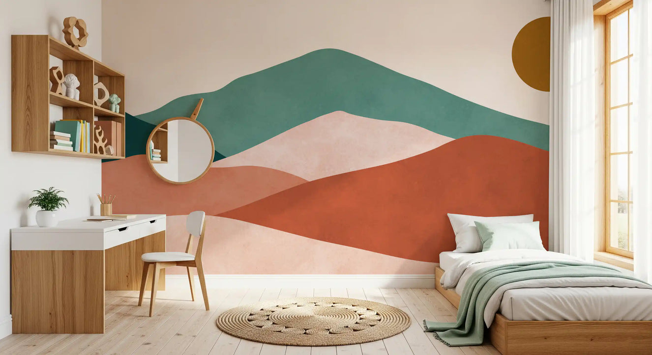 Wandbild Wüstenhorizont Schichten