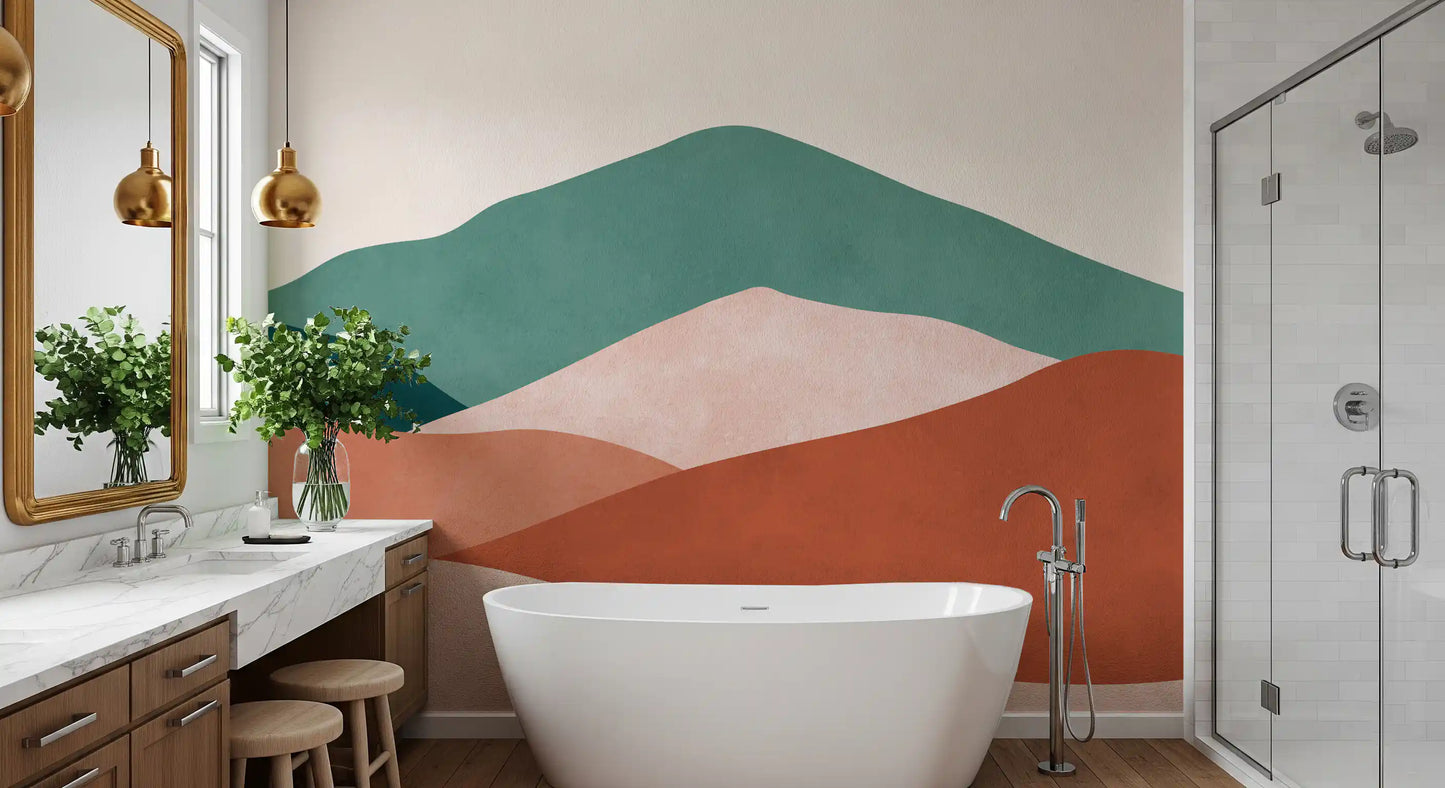 Desert Horizon Layers Wall Mural