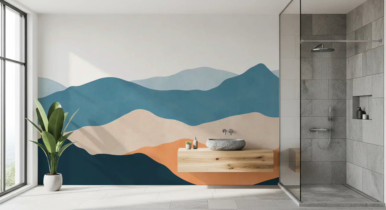 Wandbild Wüstenhorizont Schichten