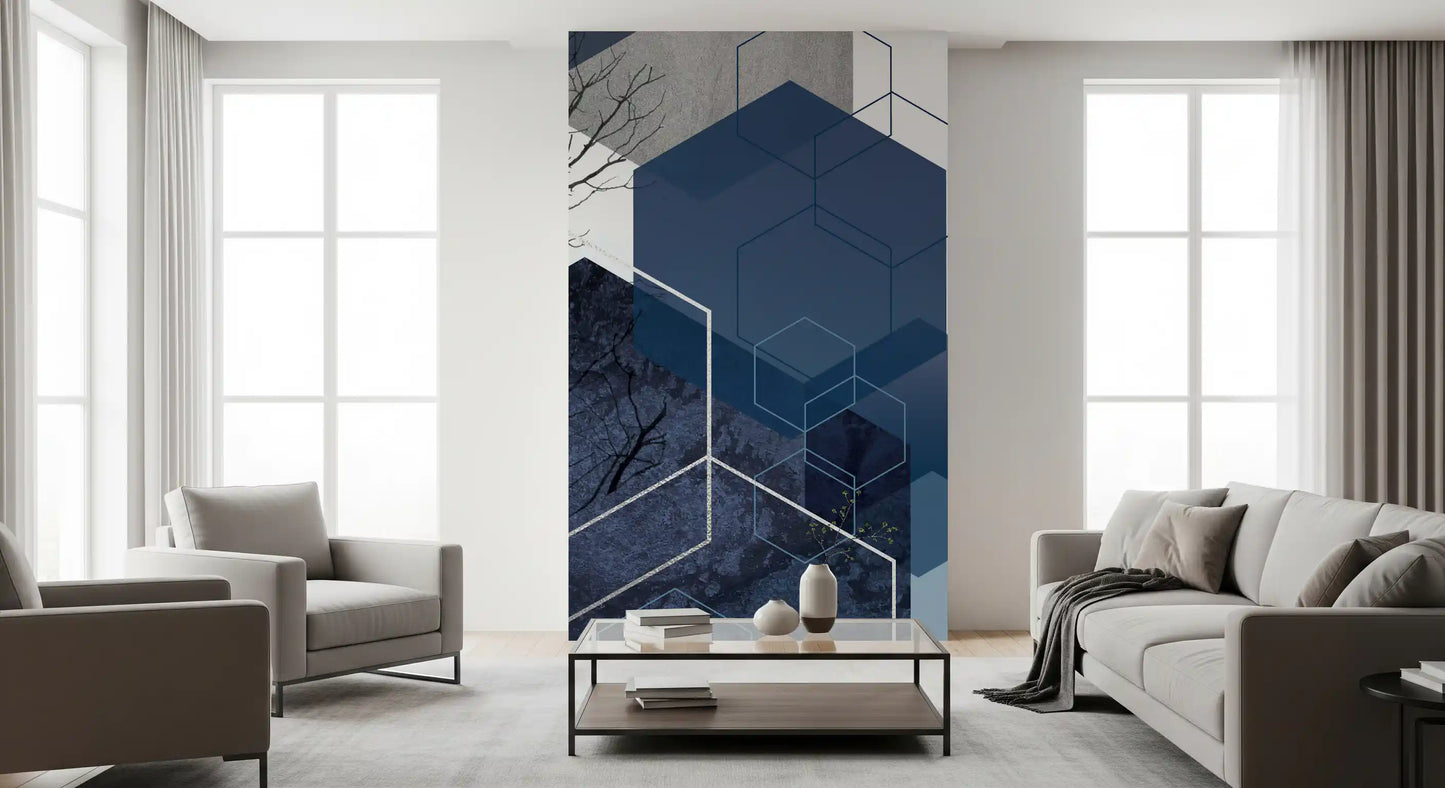 Geometrisk Skyomfavnelse Veggmaleri
