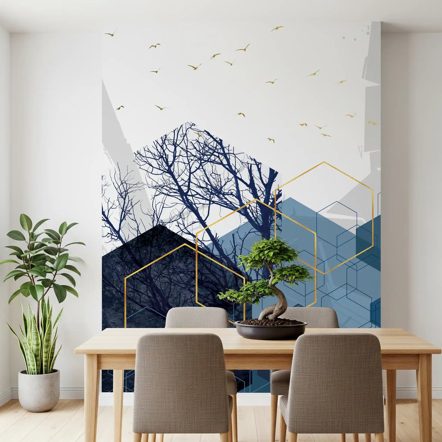 Azure Geometry 2 Wandbild