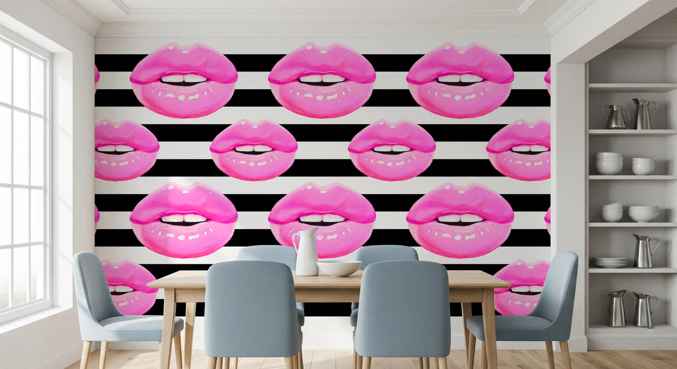 Papier peint mural Pop Kiss Rayures
