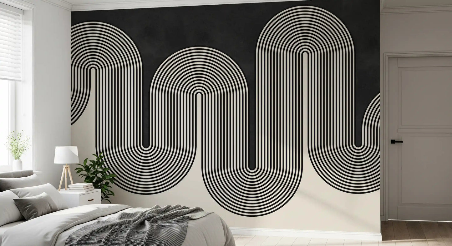 Papier peint panoramique Groovy Arch Waves