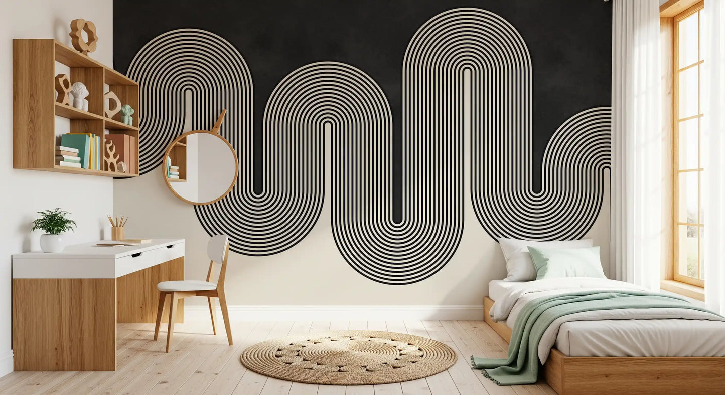 Papier peint panoramique Groovy Arch Waves