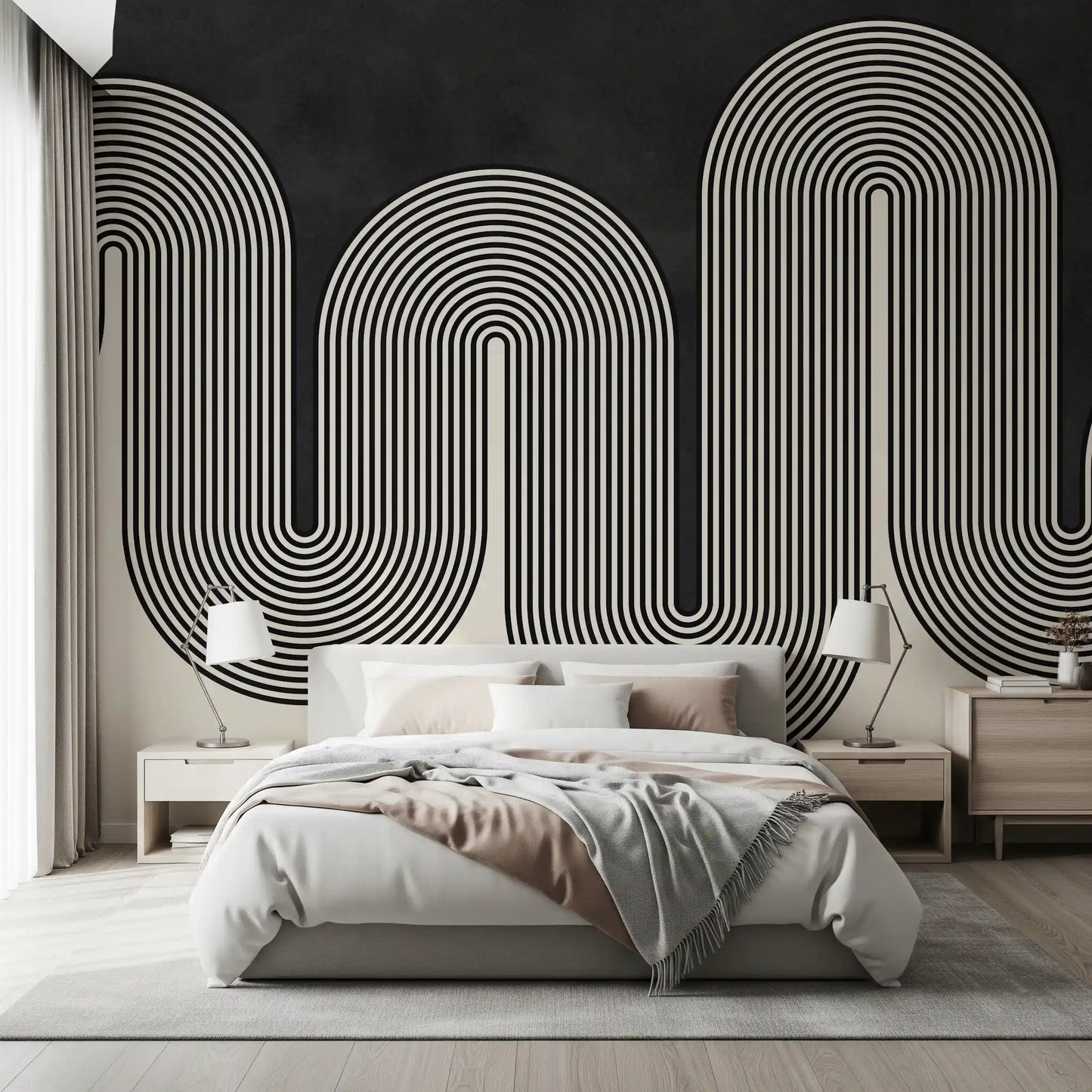Papier peint panoramique Groovy Arch Waves