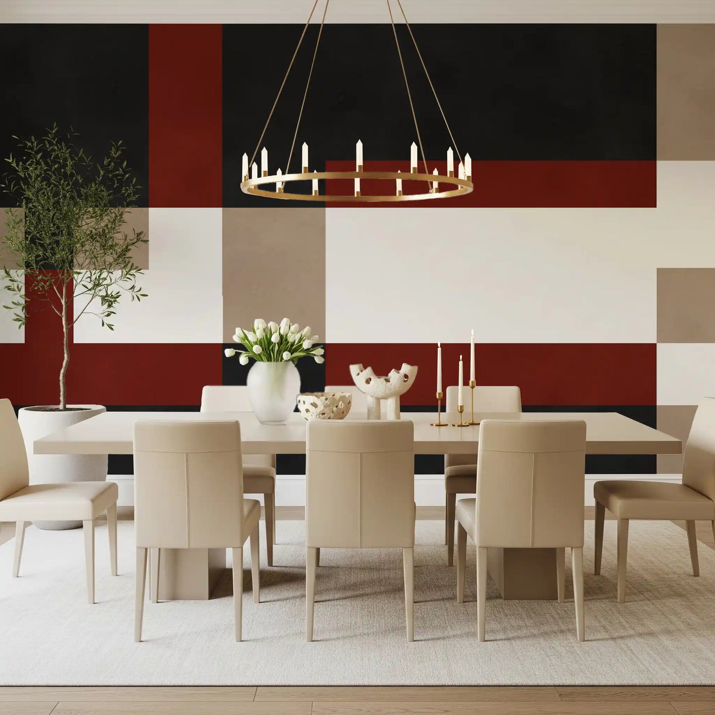 Bold Block Fusion Wall Mural
