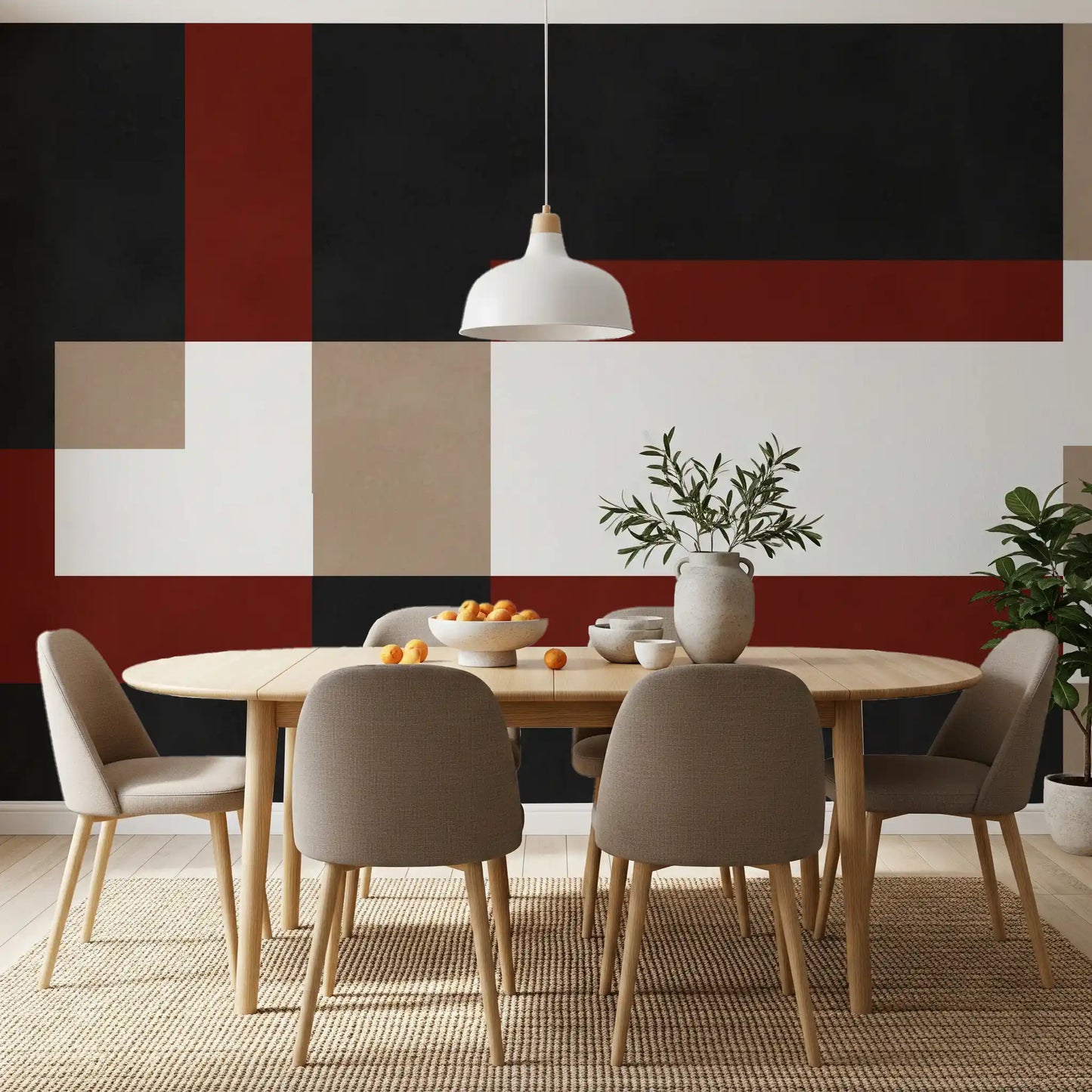 Bold Block Fusion Wall Mural