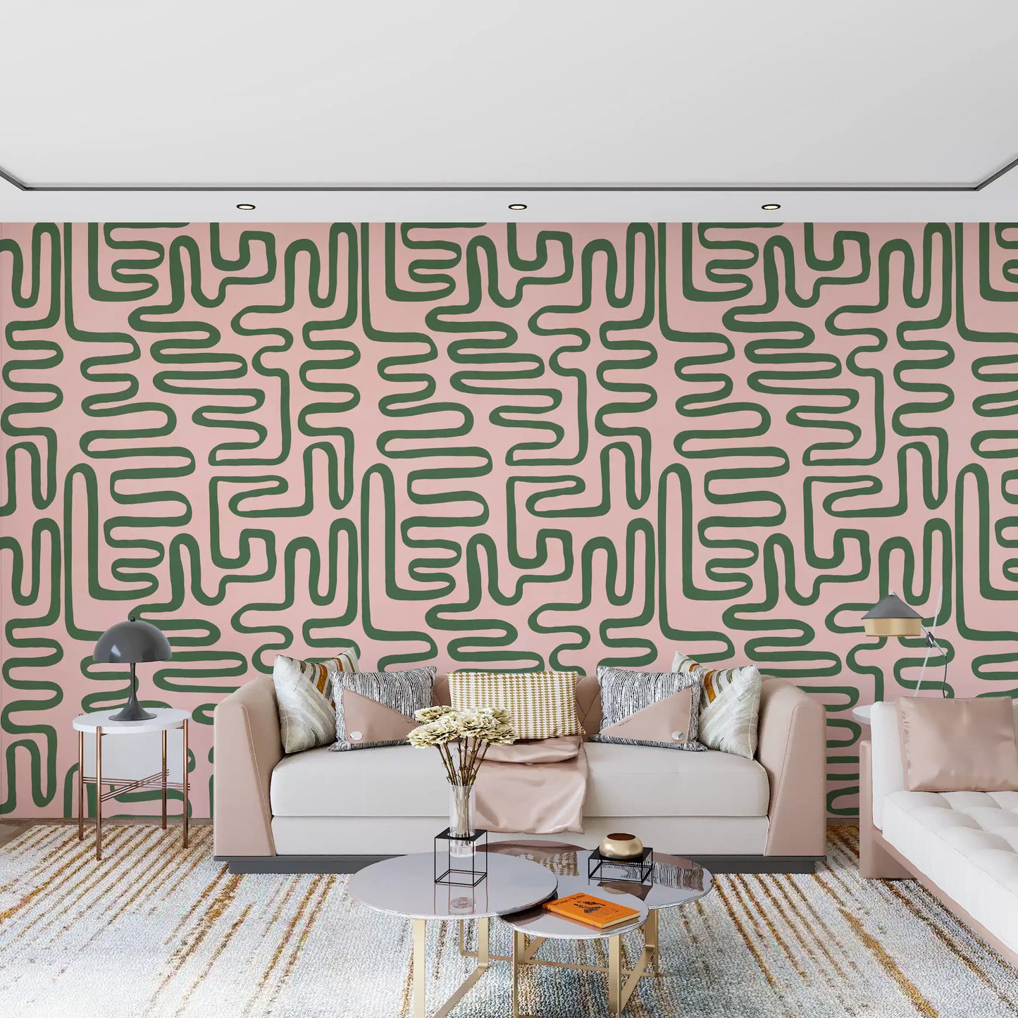 Papier peint mural Soft Flow Maze