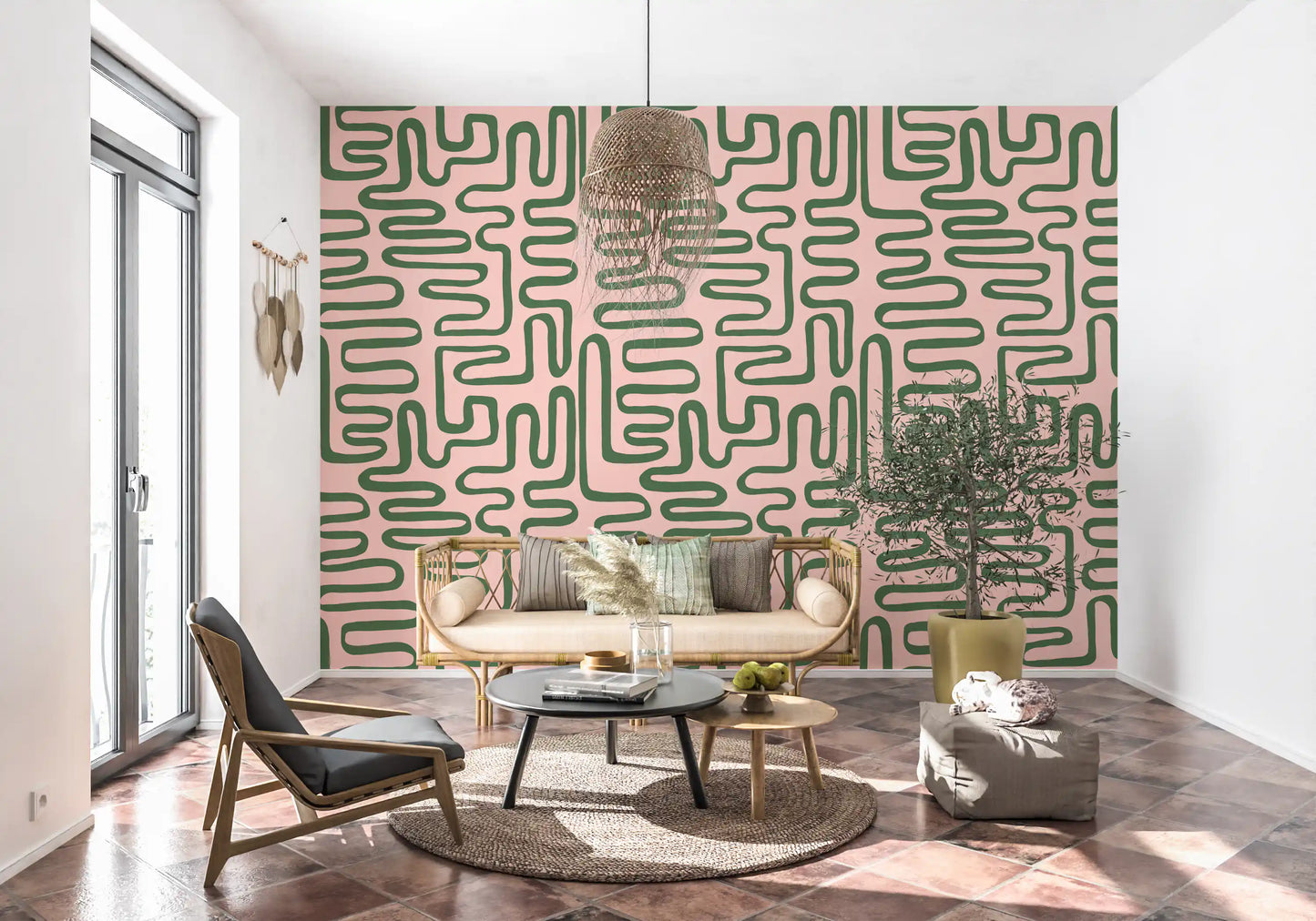 Papier peint mural Soft Flow Maze
