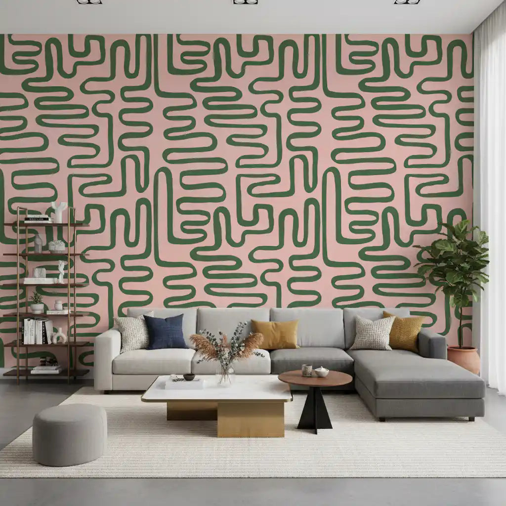 Papier peint mural Soft Flow Maze
