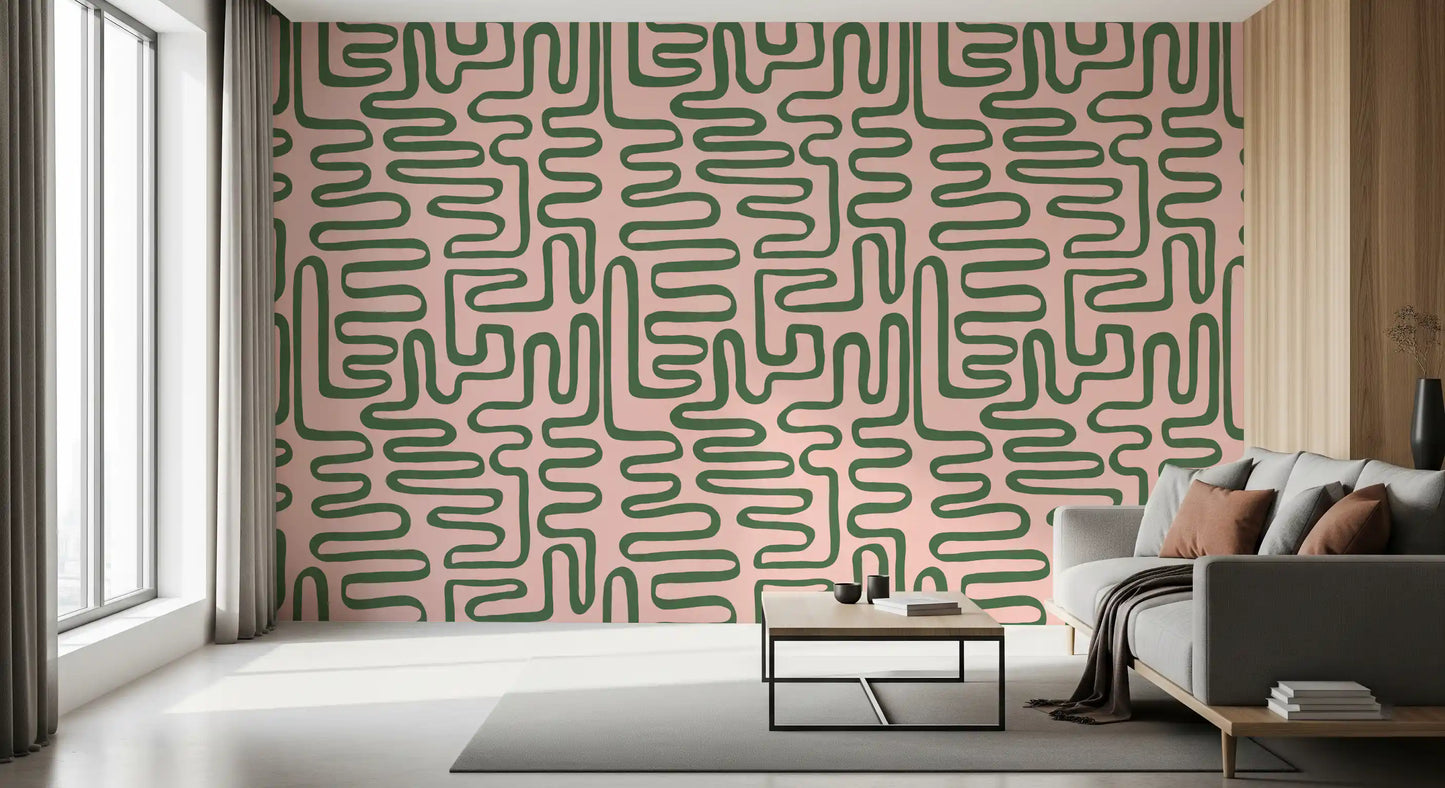 Papier peint mural Soft Flow Maze