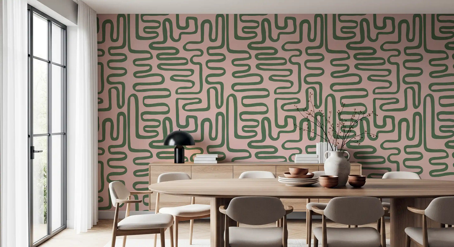 Papier peint mural Soft Flow Maze