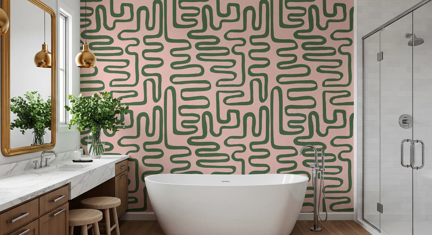 Papier peint mural Soft Flow Maze