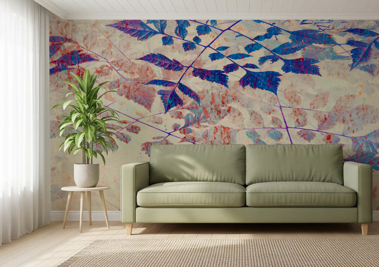 Tapet mural Indigo Foliage