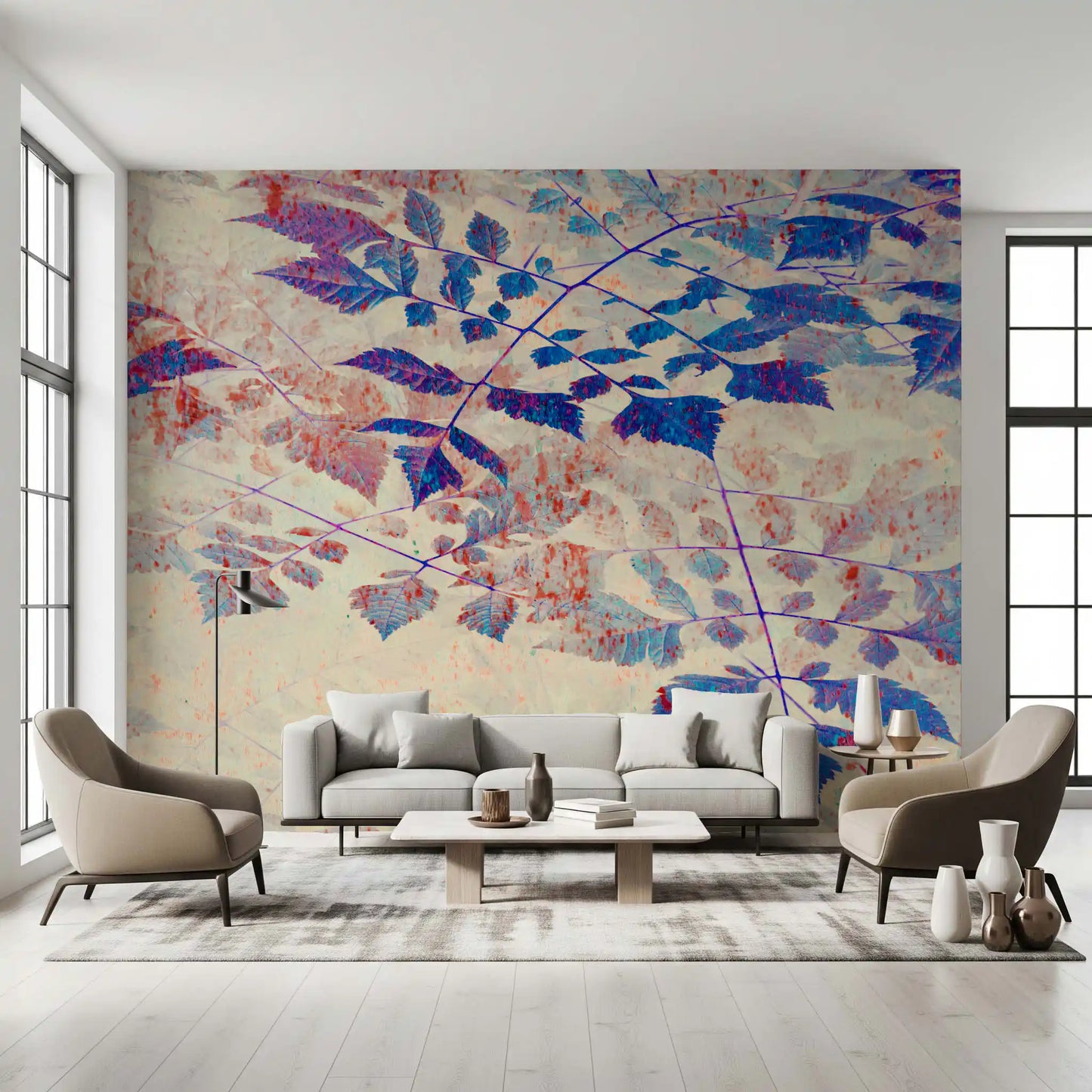 Tapet mural Indigo Foliage