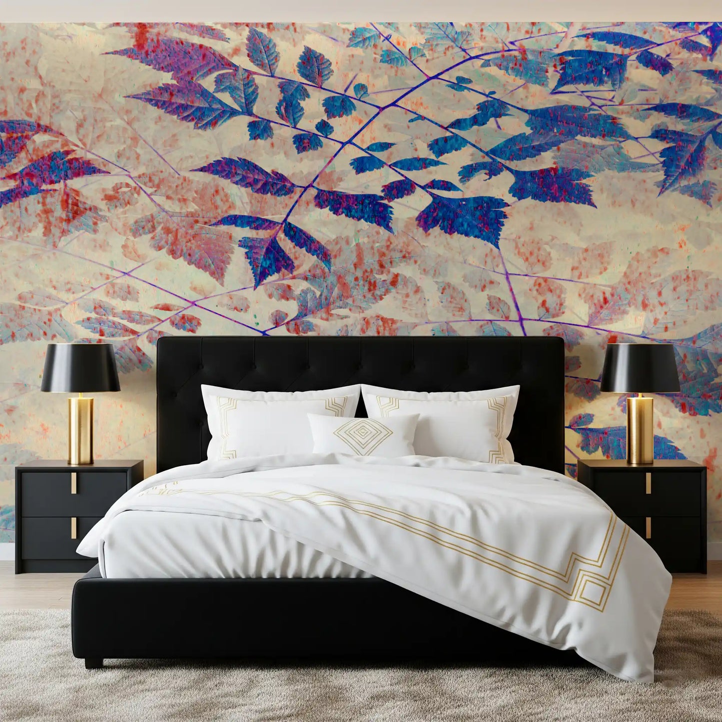 Tapet mural Indigo Foliage