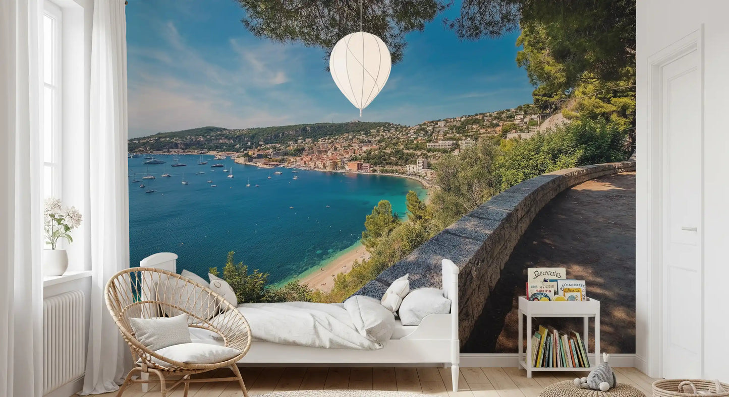 Villefranche-sur-Mer rannikkoseikkailu seinämaalaus