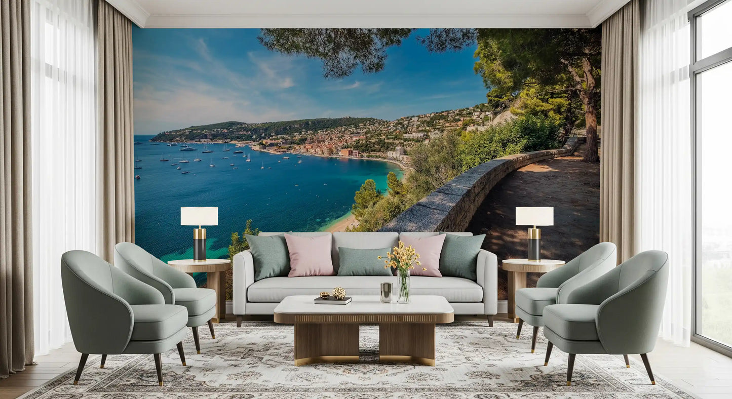 Villefranche-sur-Mer rannikkoseikkailu seinämaalaus