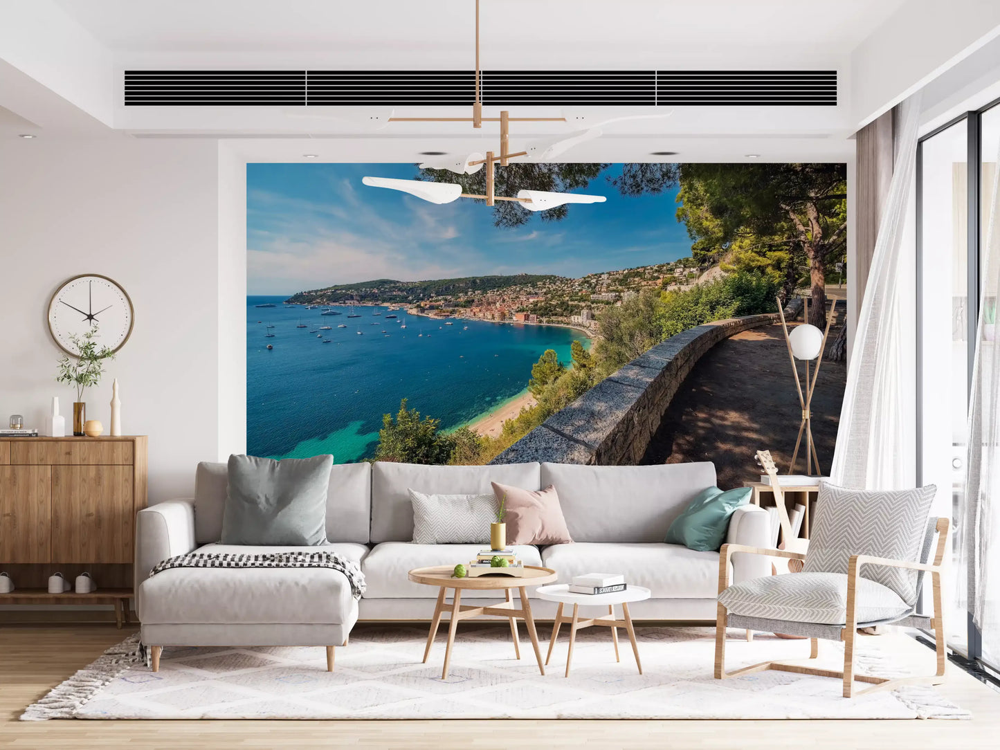 Villefranche-sur-Mer rannikkoseikkailu seinämaalaus