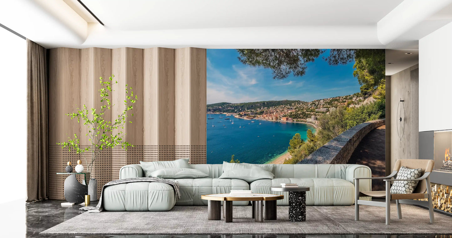 Villefranche-sur-Mer rannikkoseikkailu seinämaalaus