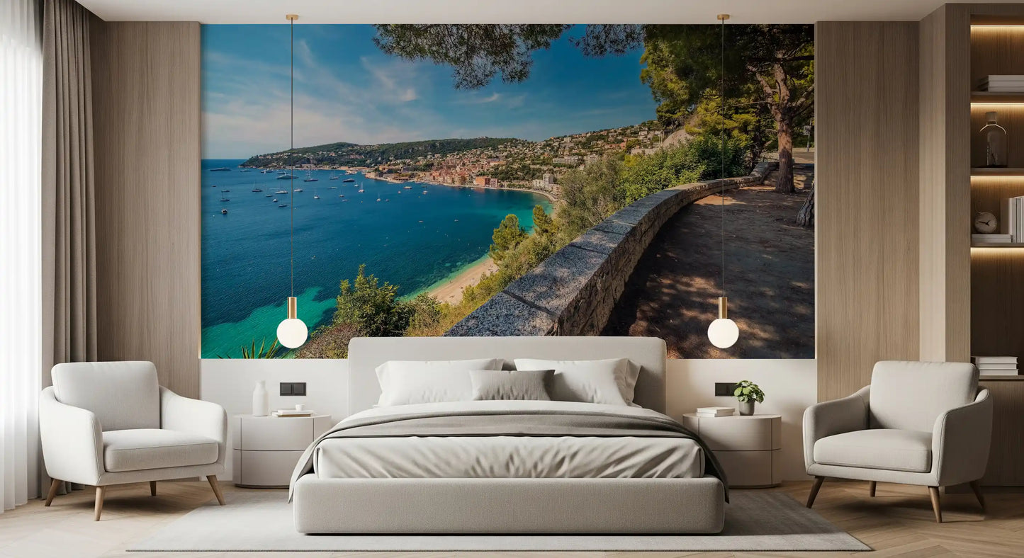 Villefranche-sur-Mer rannikkoseikkailu seinämaalaus