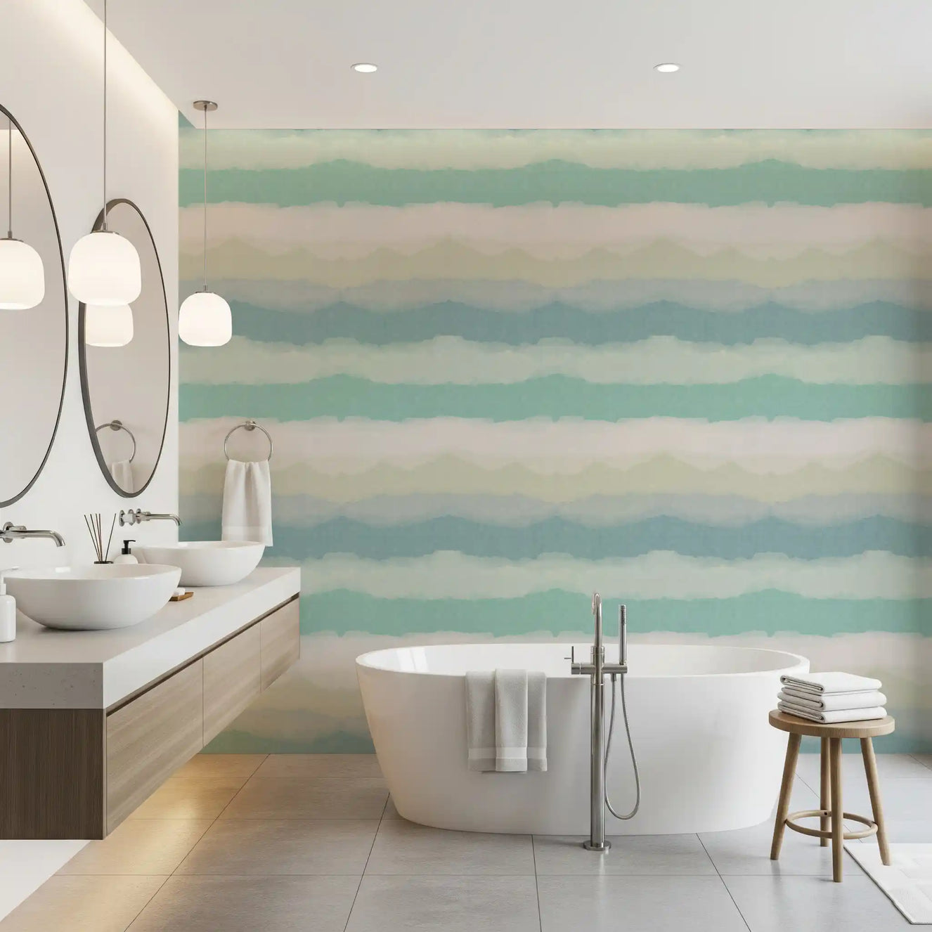 Relax Watery Painted Horizon Tapet
