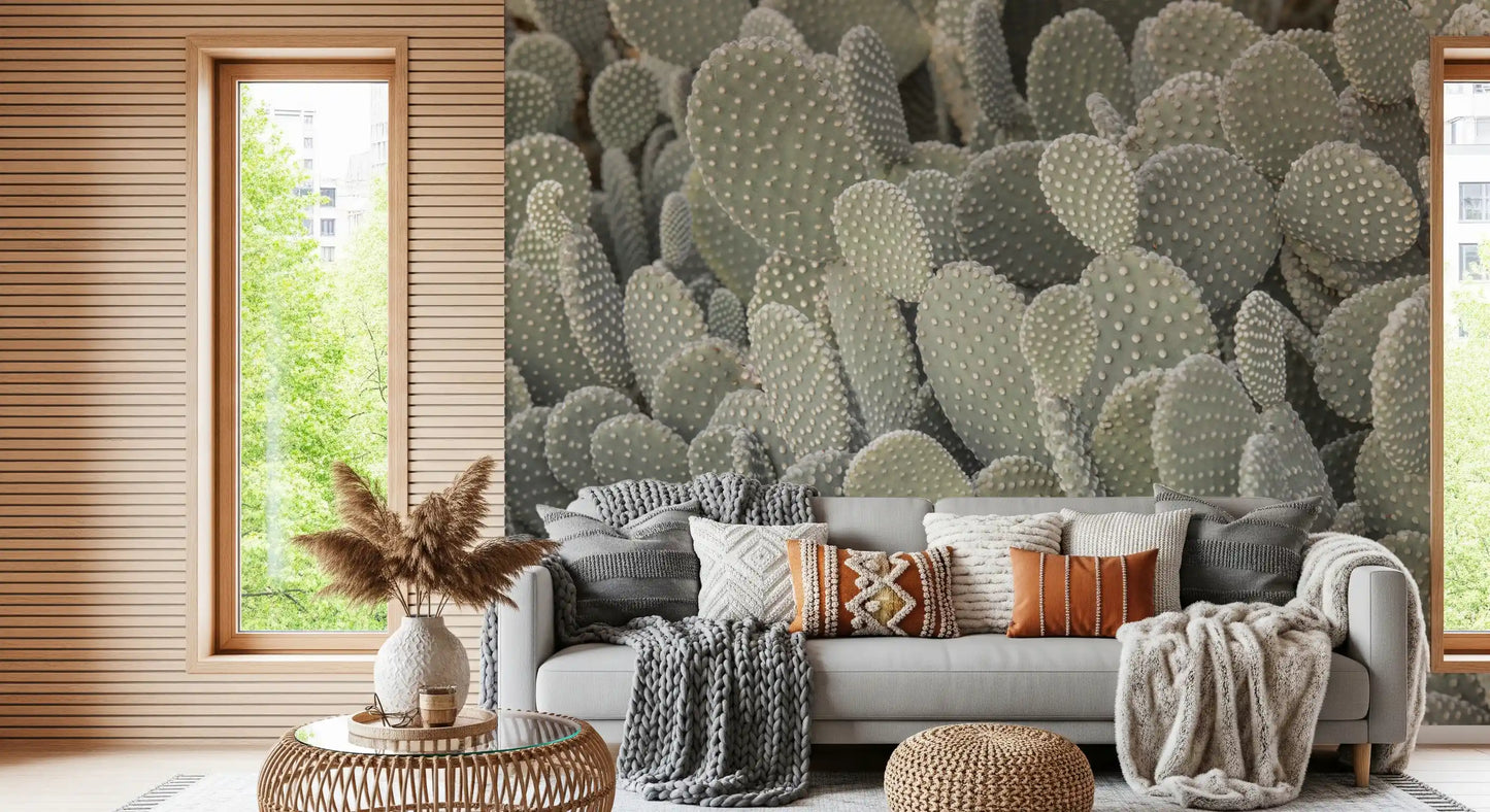 Tapet mural cu fundal de cactuși