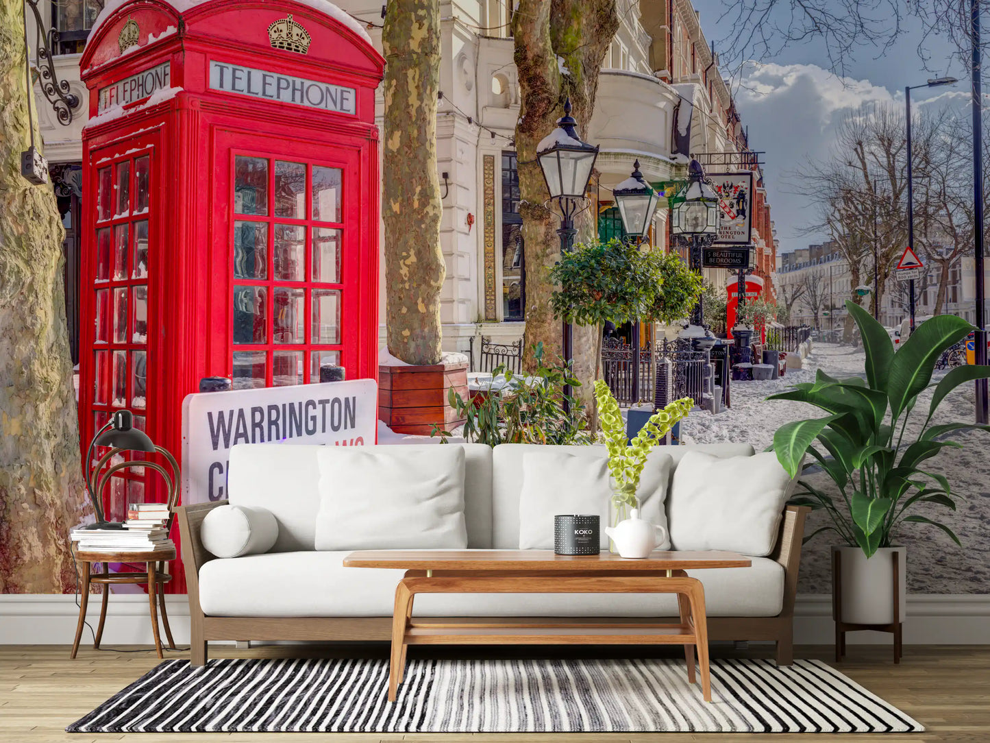 Maida Vale im Schnee Wandbild