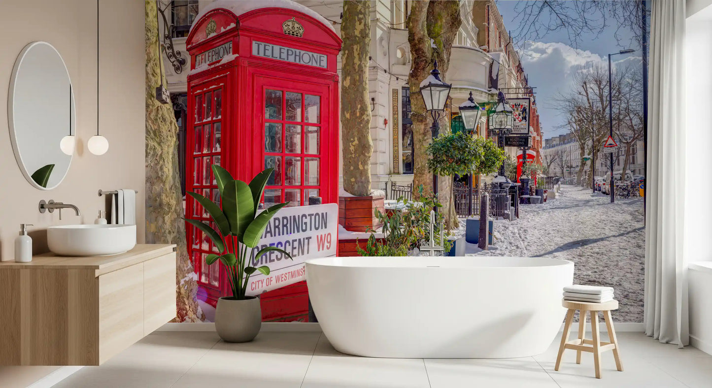 Maida Vale im Schnee Wandbild
