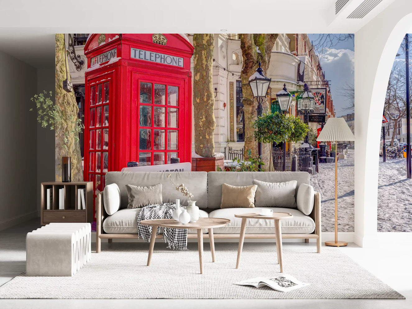 Maida Vale in snow Wall Mural
