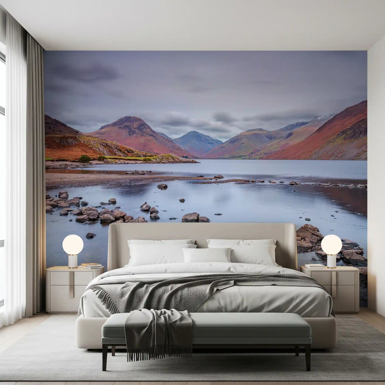 Fresque Murale L'Étreinte Automnale de Wastwater