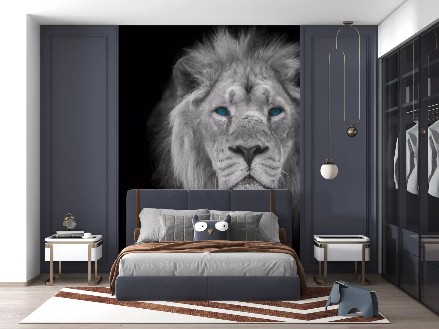 Pictură murală Azure Eye King pentru perete