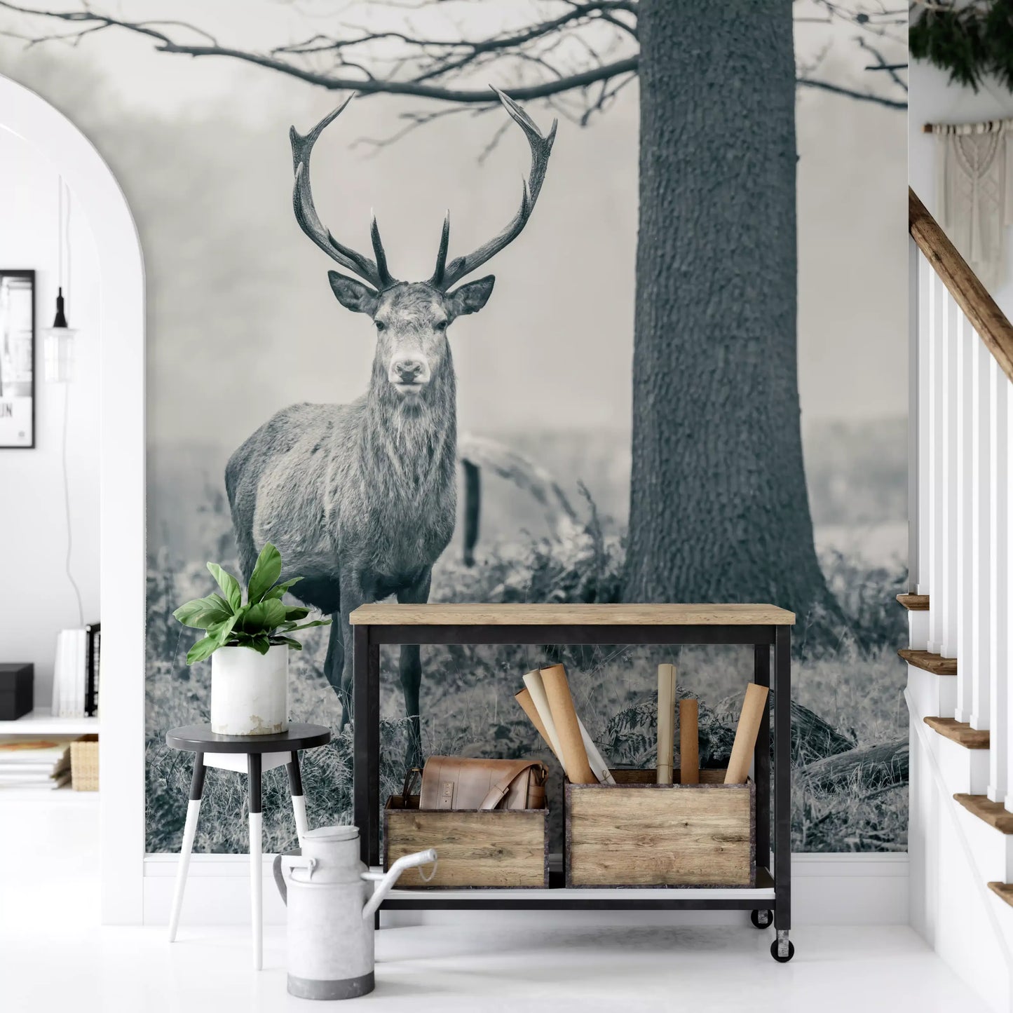 Waldwächter Wandbild