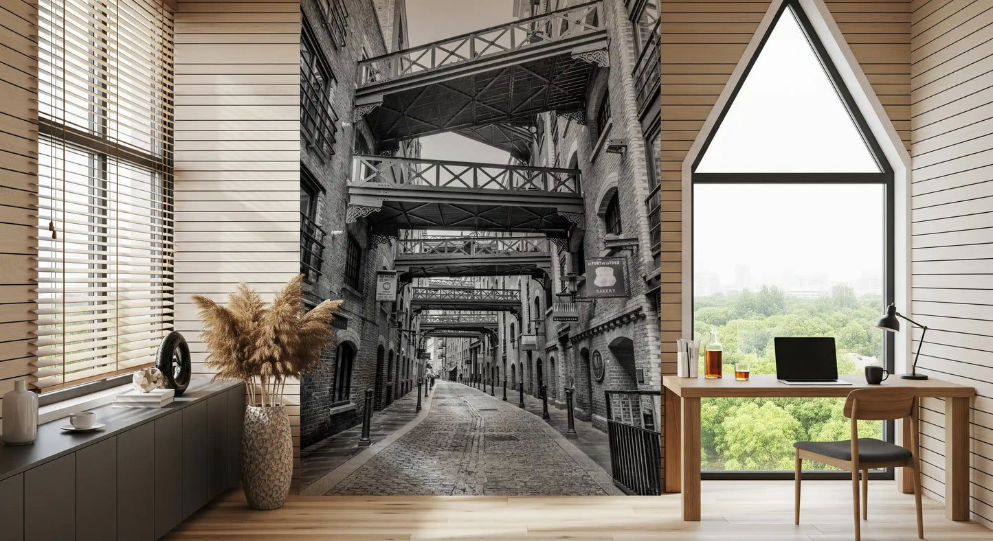 Historische Londoner Gehwege Wandbild