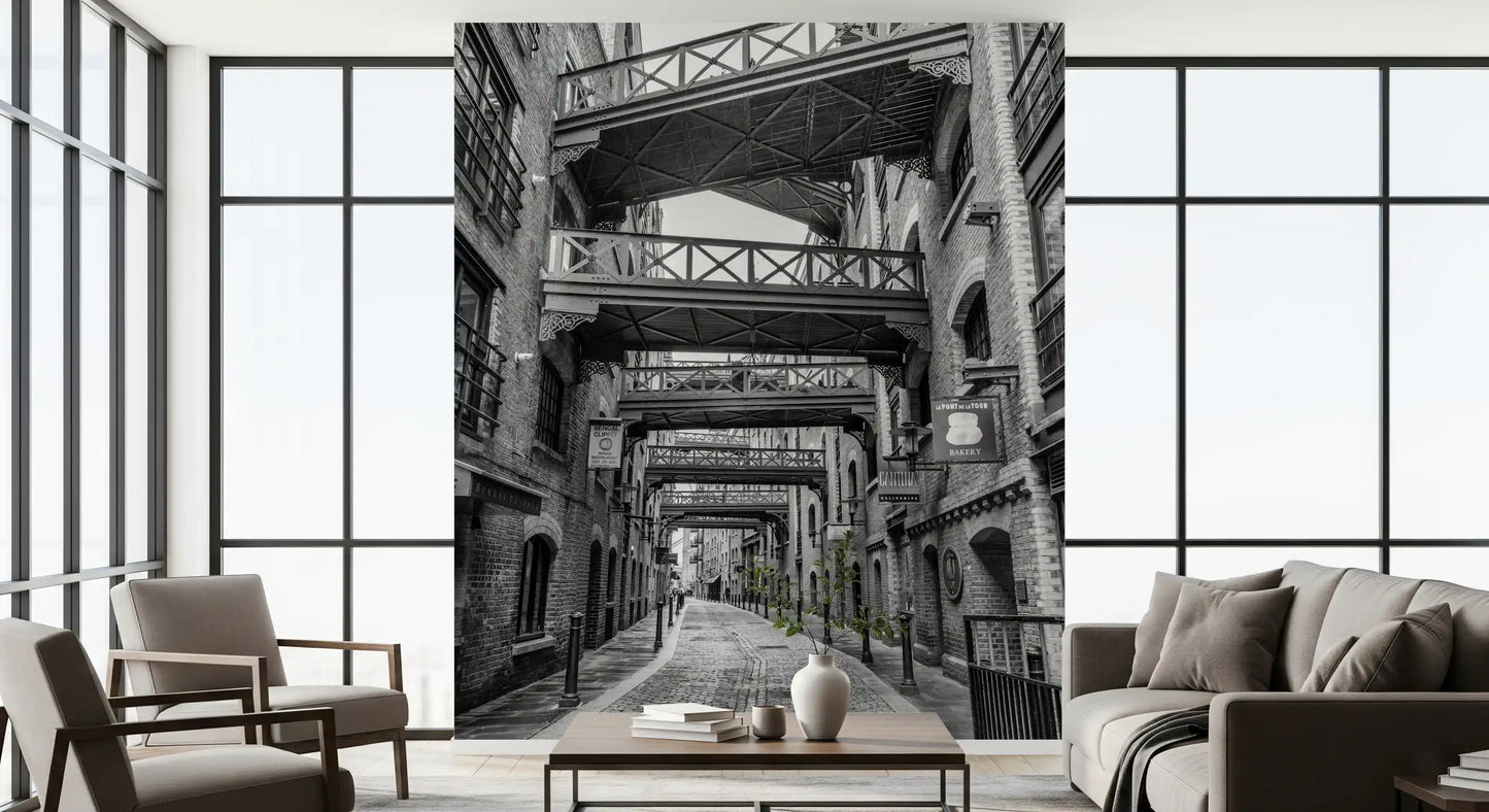 Historische Londoner Gehwege Wandbild