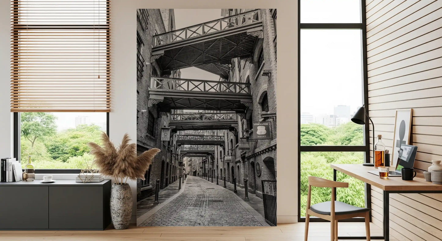Historische Londoner Gehwege Wandbild