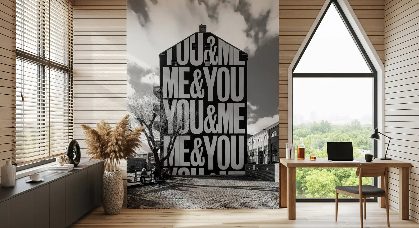 Du & Ich Urban Art Wandbild