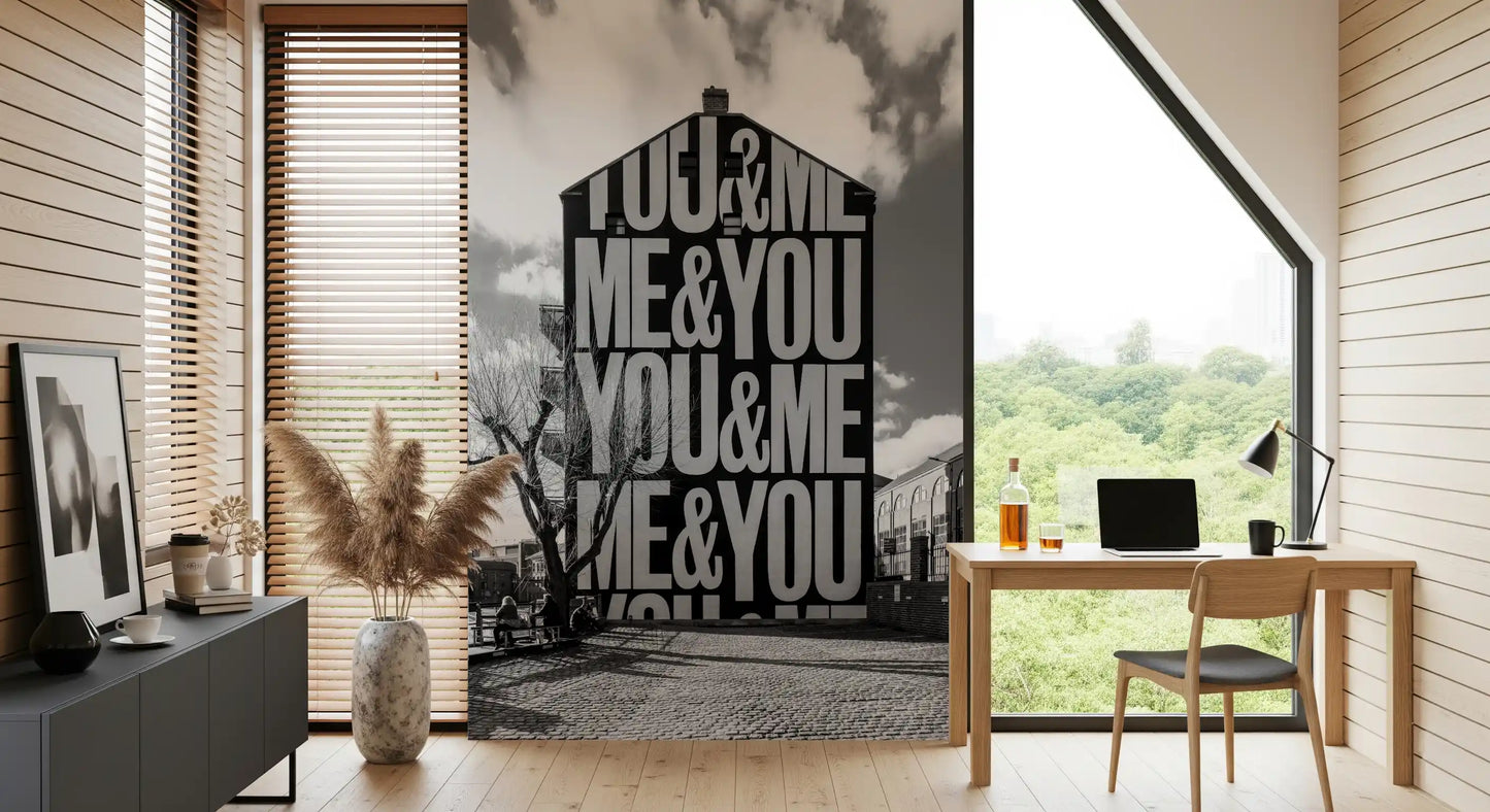 Du & Ich Urban Art Wandbild