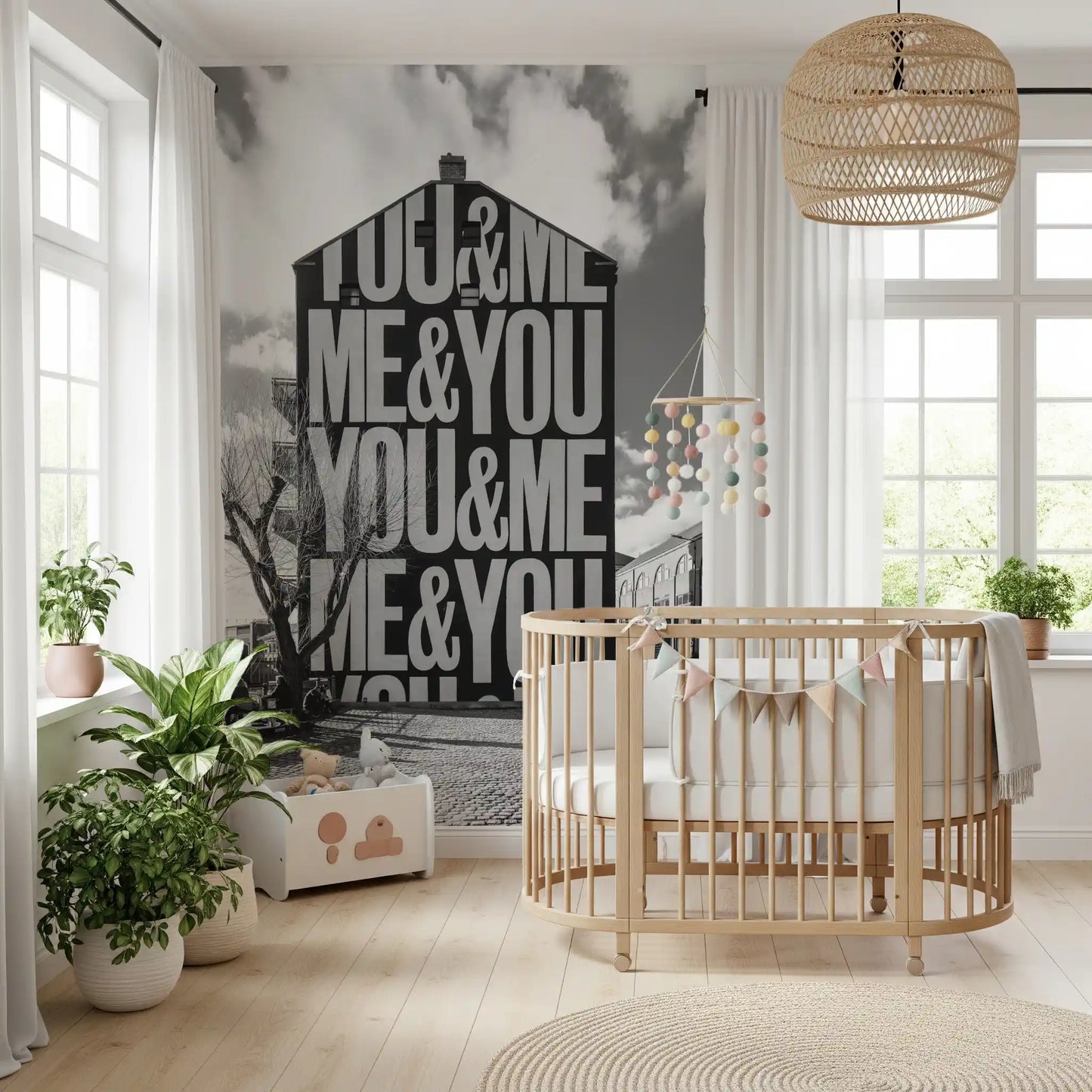 Du & Ich Urban Art Wandbild