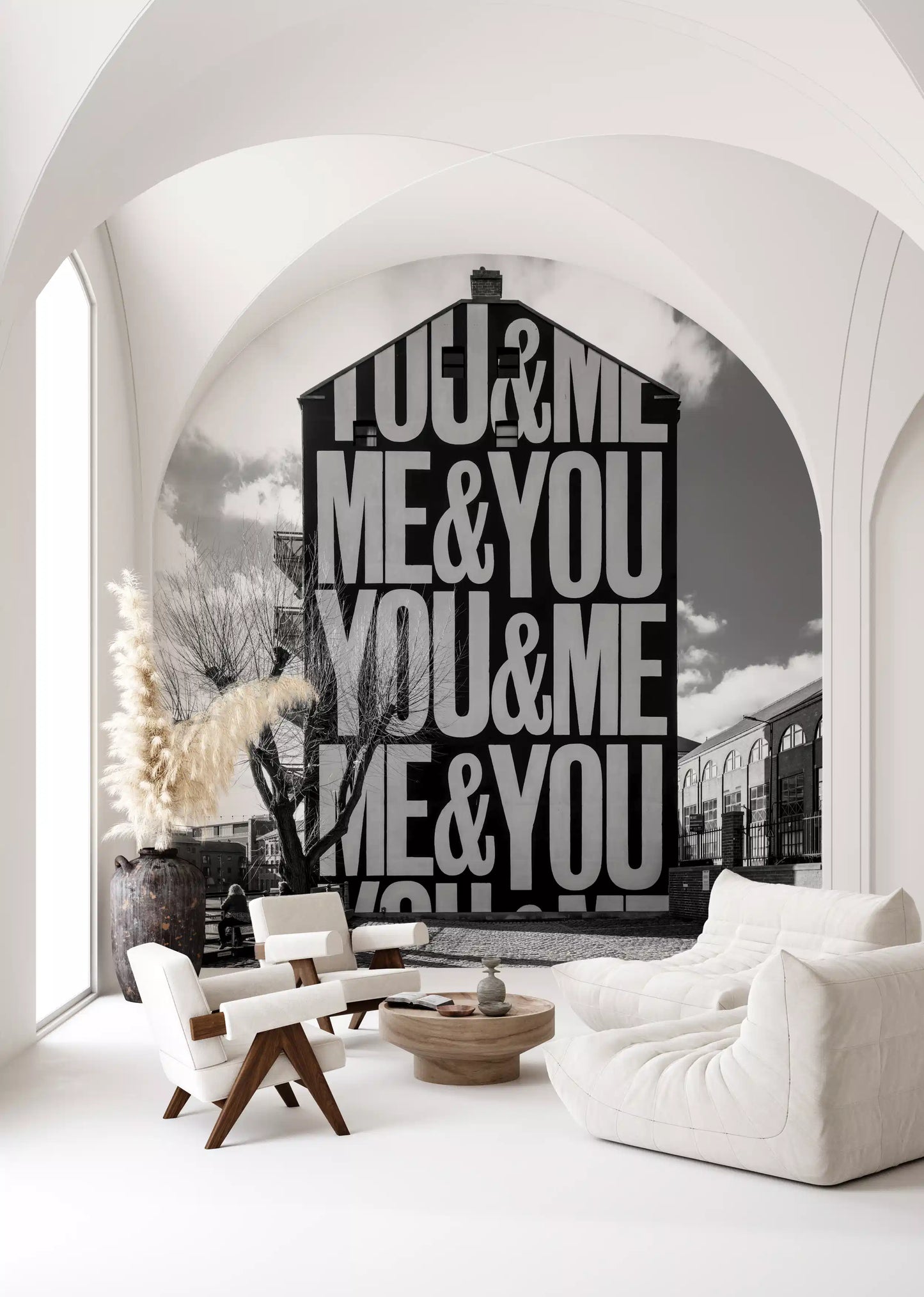 Du & Ich Urban Art Wandbild