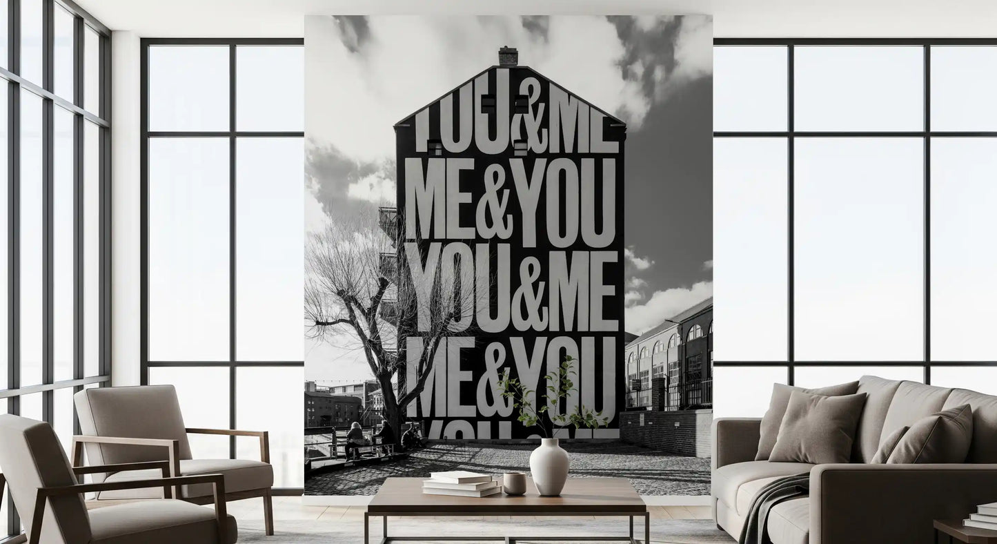 Du & Ich Urban Art Wandbild
