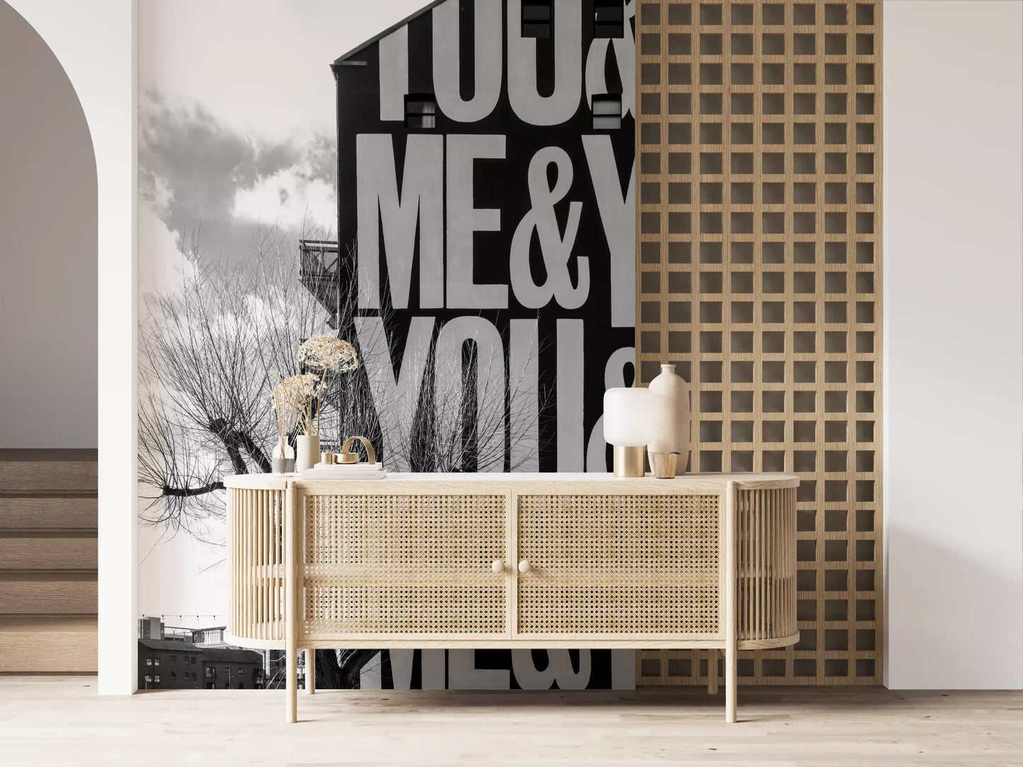 Du & Ich Urban Art Wandbild