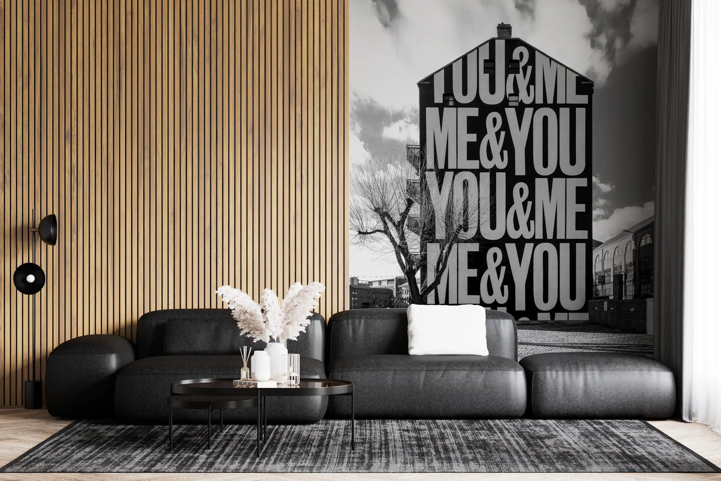 Du & Ich Urban Art Wandbild